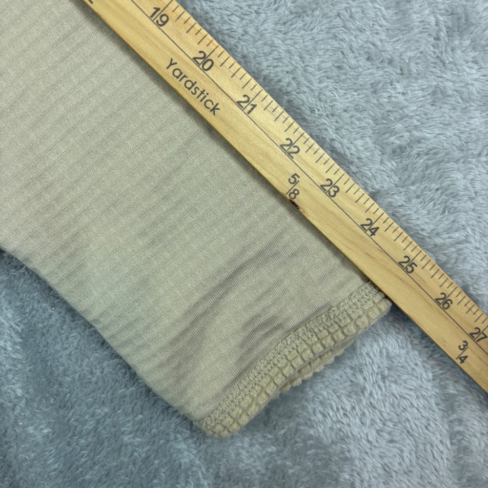 Peckham Shirt Mens Medium Gen III Cold Weather Mid Weight Grid Fleece Tan - Picture 6 of 7